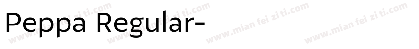 Peppa Regular字体转换